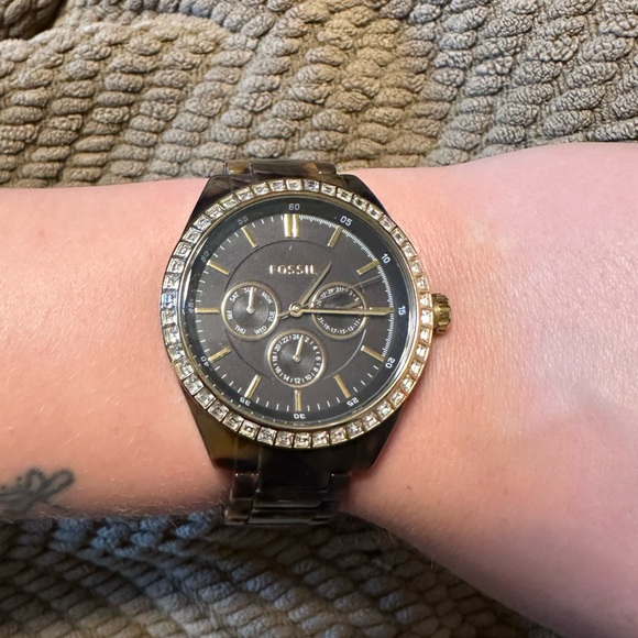 Fossil tortoise shell watch - Picture 4 of 4